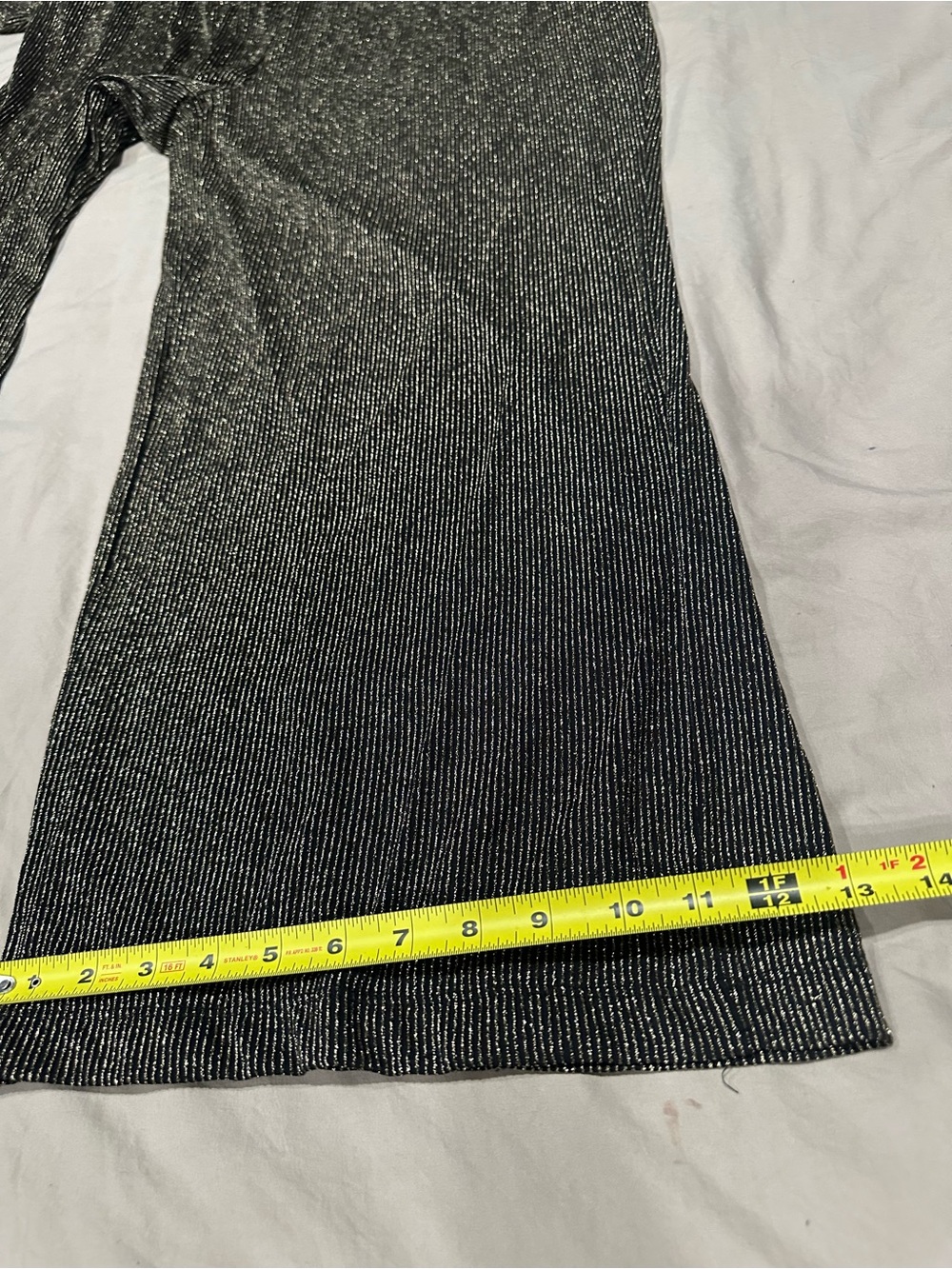 torrid Metallic Square-Neck Jumpsuit in Charcoal Shimmer - Picture 8 of 10